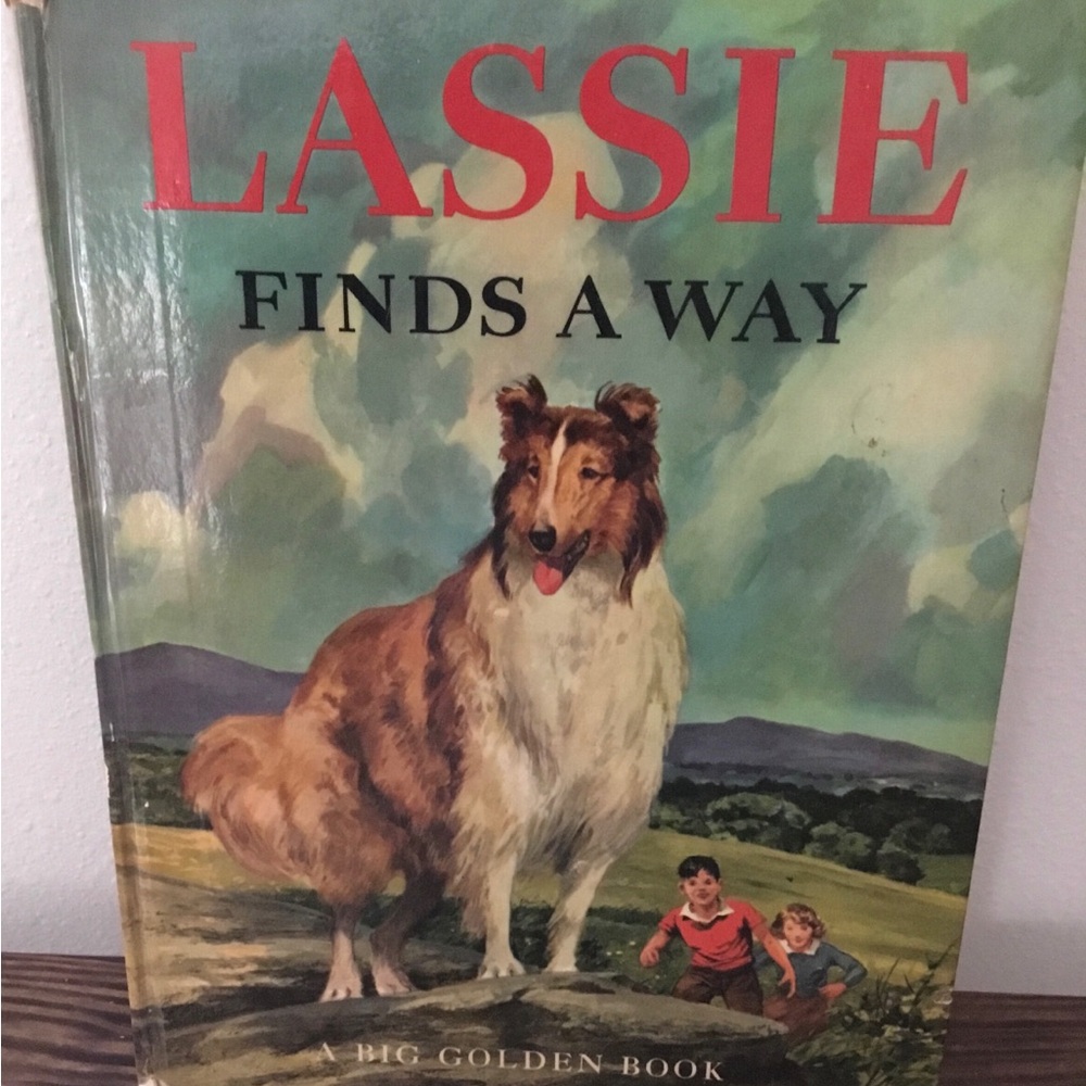 Lassie Finds A Way – Brown & White Dog Hardcover Book